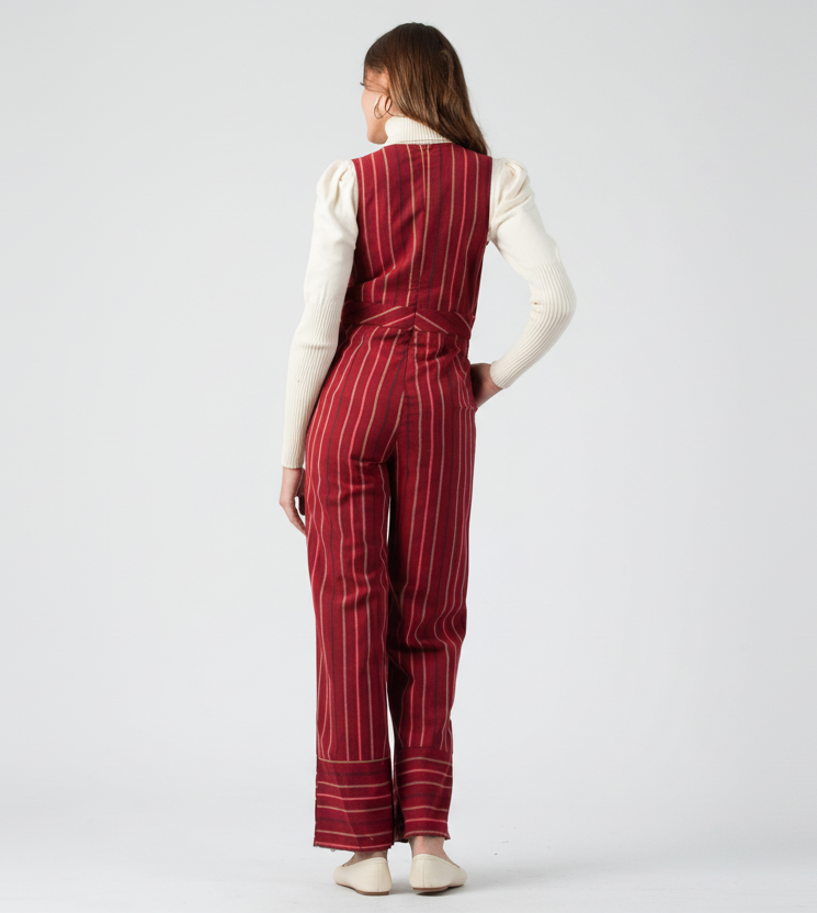 Women’s Tweed Striped Jumpsuit