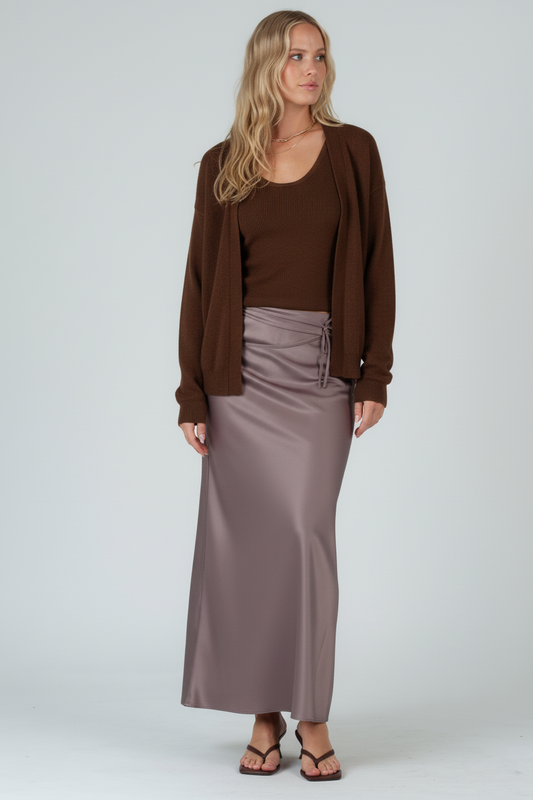Women’s Maxi Satin Skirt