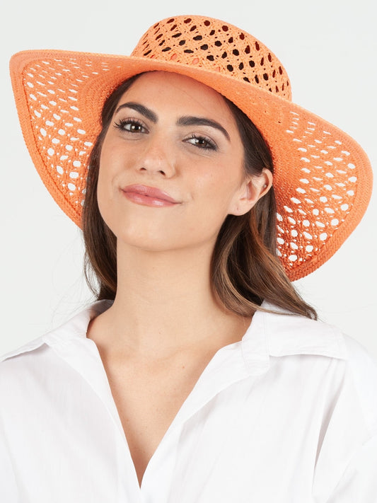 Women’s Open Weave Apricot Hat